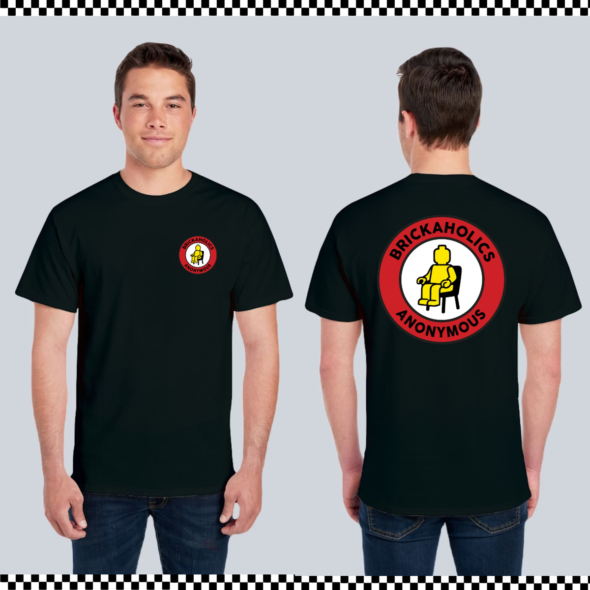 Classic Brickaholics Logo Tee - Black