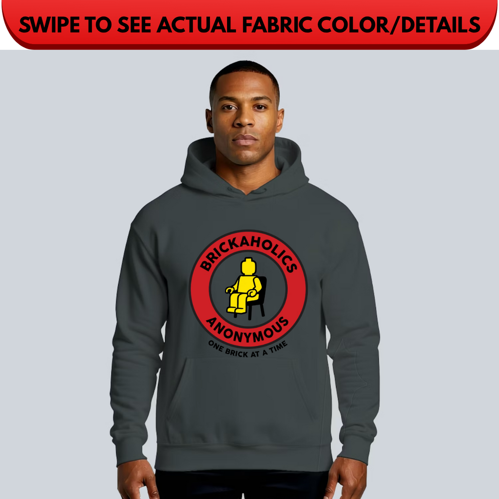 Brickaholics Logo Hoodie - Charcoal Heather