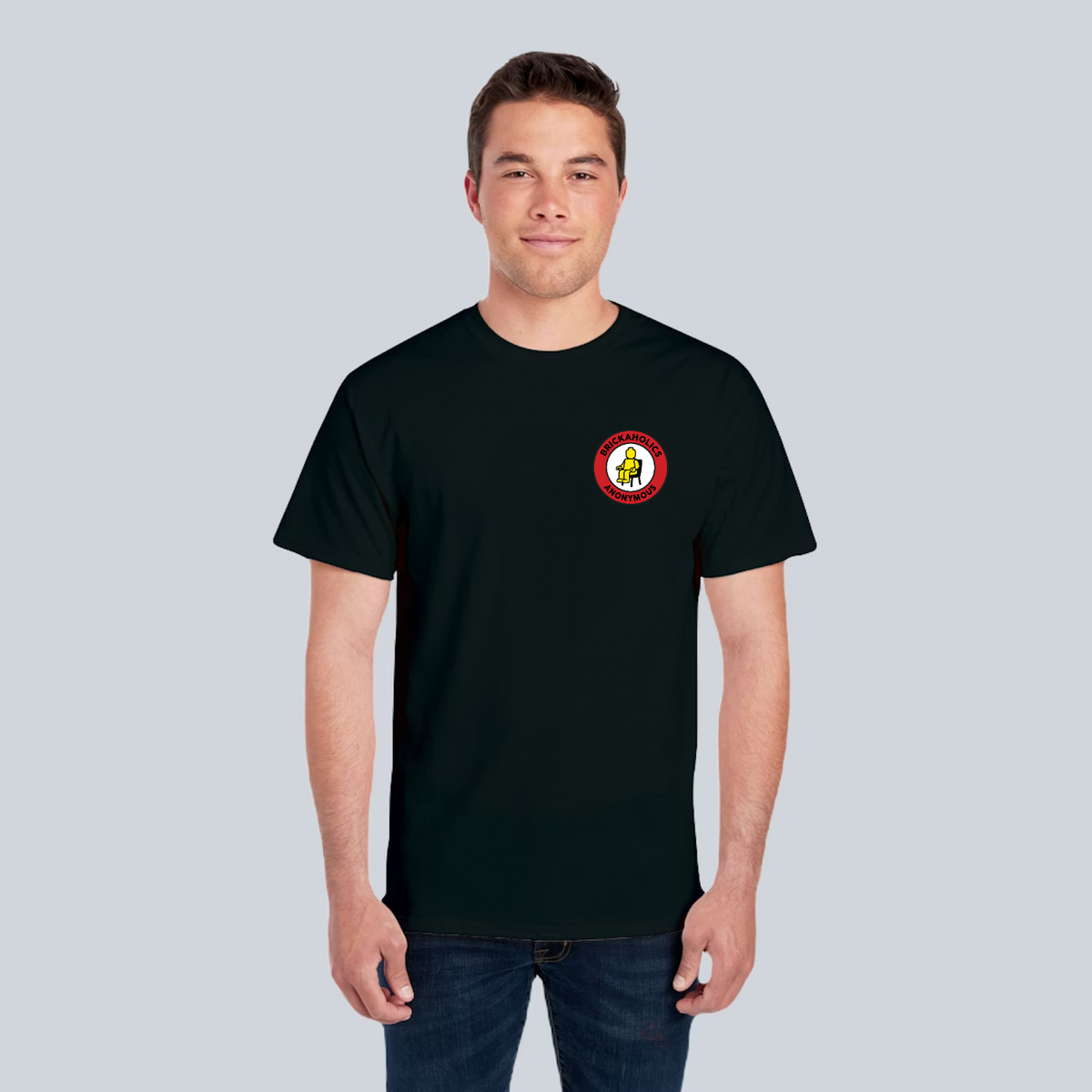 Classic Brickaholics Logo Tee - Black
