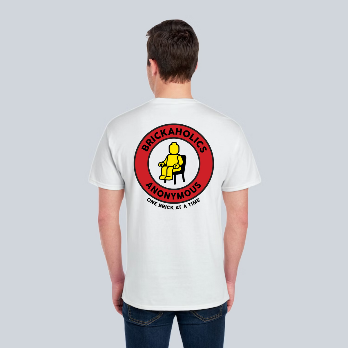 Classic Brickaholics Logo Tee - White