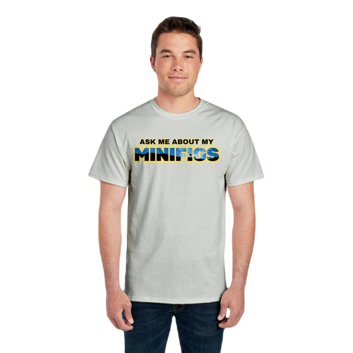 Minifigs Tee - Ice Gray